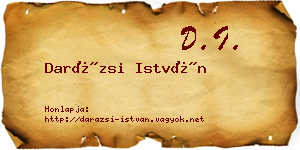 Darázsi István névjegykártya